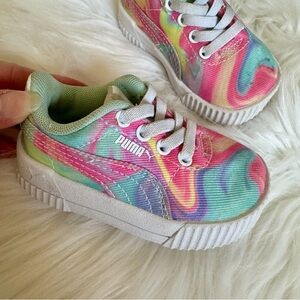 Puma Tie Dye Toddler Size 4 Sneakers
